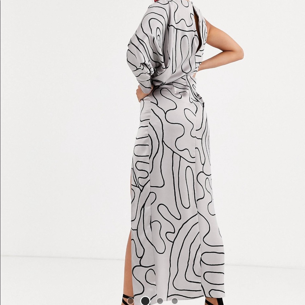 ASOS design tall Copenhagen one sleeve dress - Picture 3 of 4
